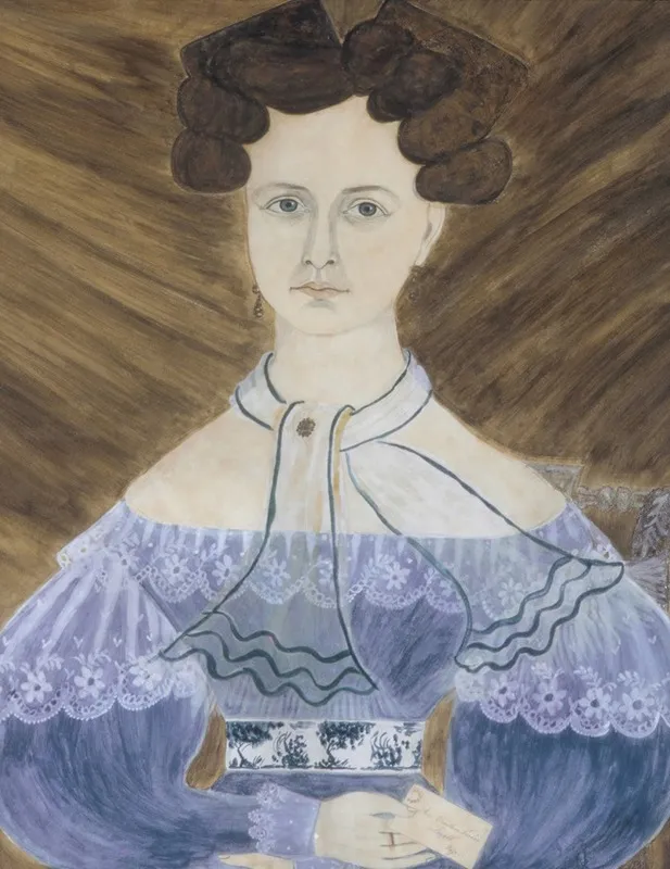 Miss Emeline Parker Of Lowell Massachusetts Wall Art by Ruth Whittier Shute - High-Resolution Digital Print