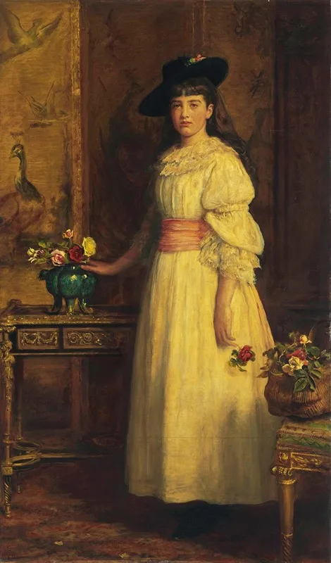 Miss Gertrude Vanderbilt Wall Art by Sir John Everett Millais - High-Resolution Digital Print