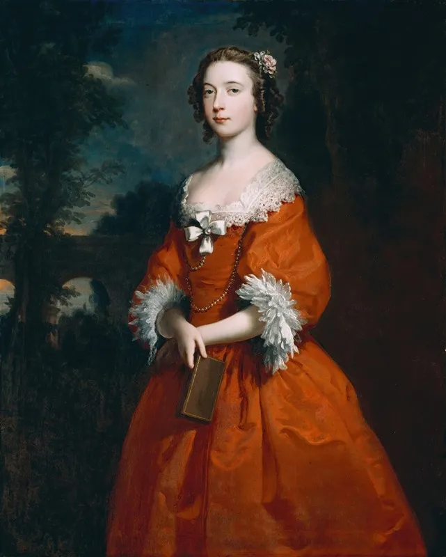 Miss Hamilton Wall Art by Joseph Highmore - High-Resolution Digital Print