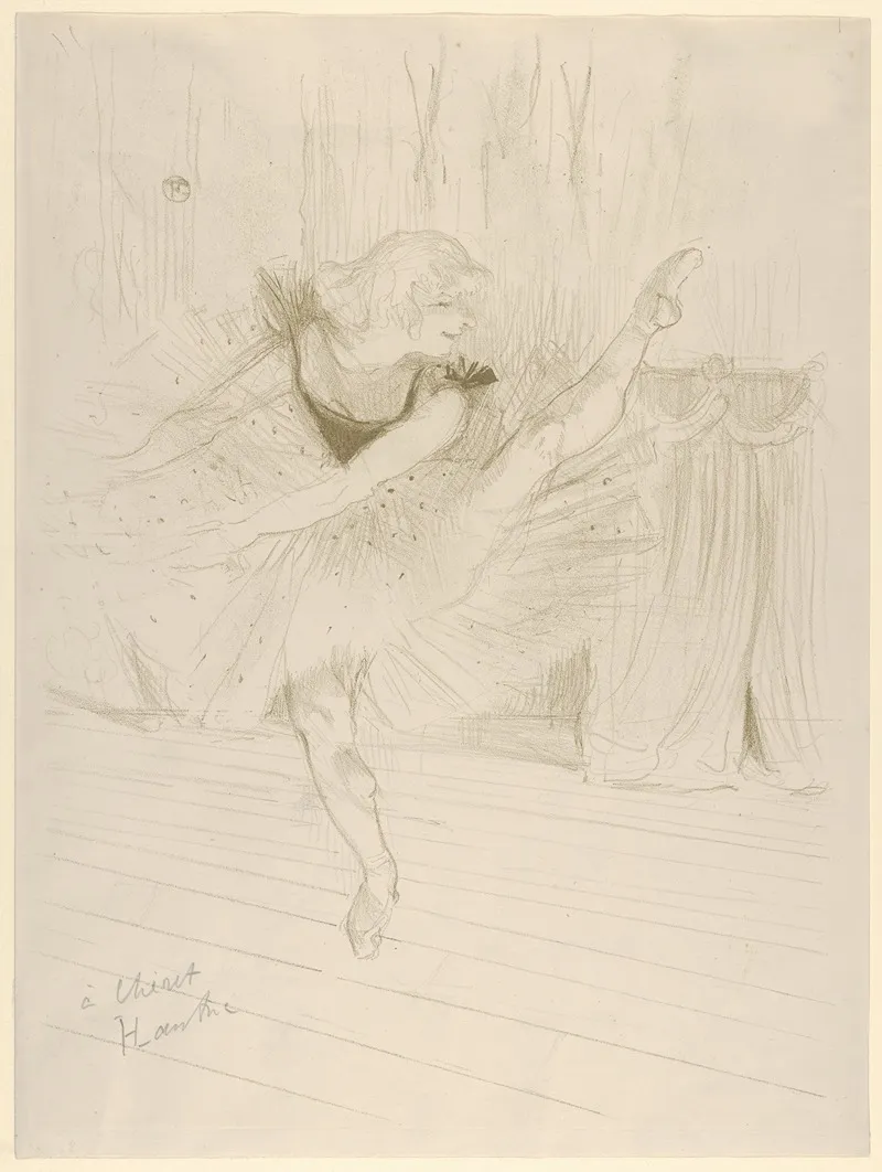 Miss Ida Heath English Dancer 2 Wall Art by Henri de Toulouse-Lautrec - High-Resolution Digital Print