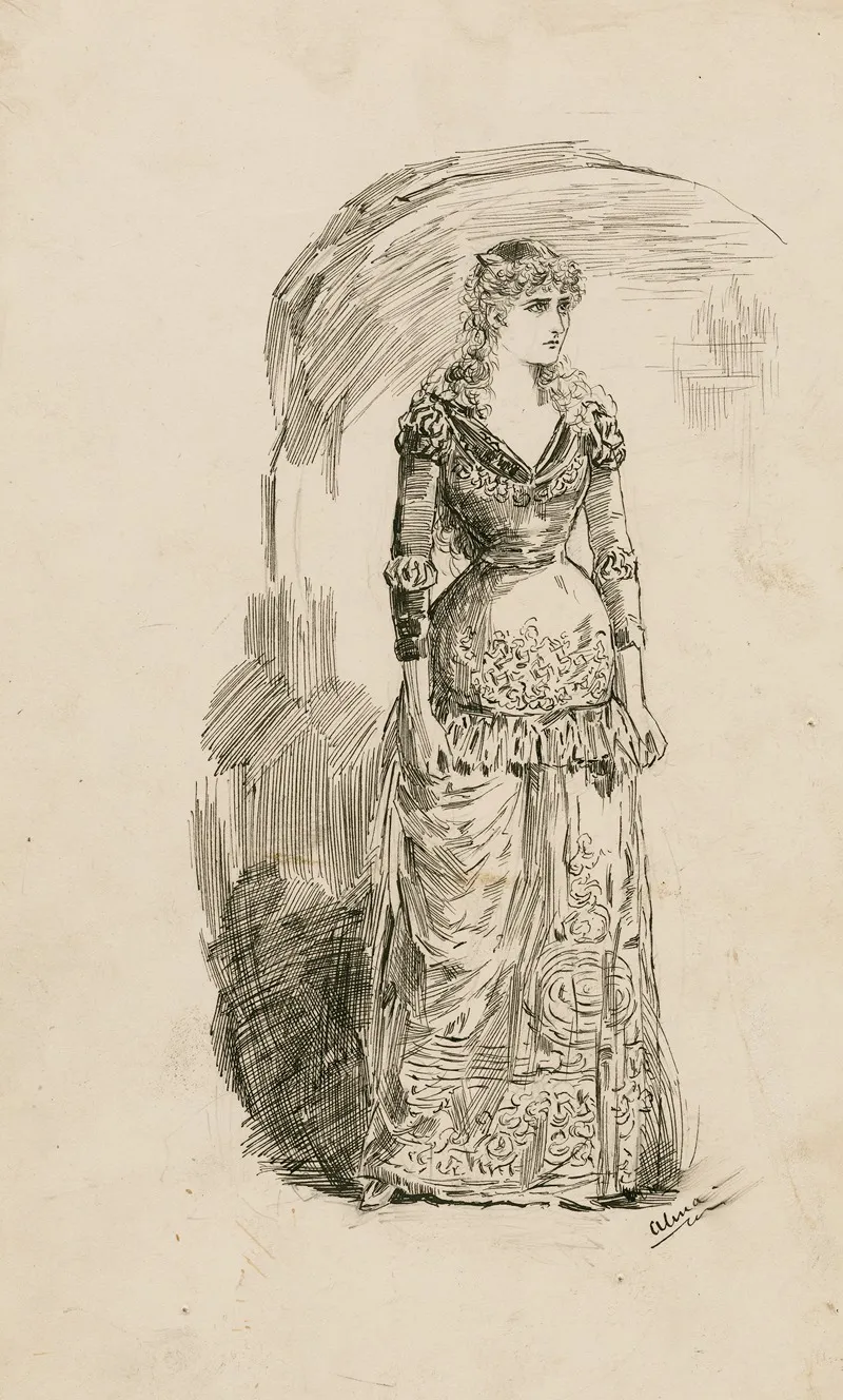 Miss Mary Anderson As Juliet Act 4 Scene 2 Wall Art by Alma - High-Resolution Digital Print