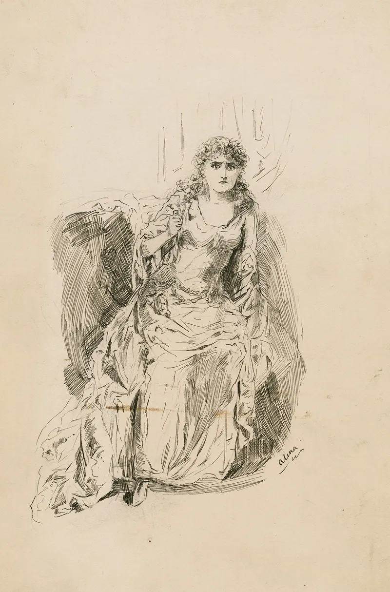 Miss Mary Anderson As Juliet Act 4 Scene 7 Wall Art by Alma - High-Resolution Digital Print