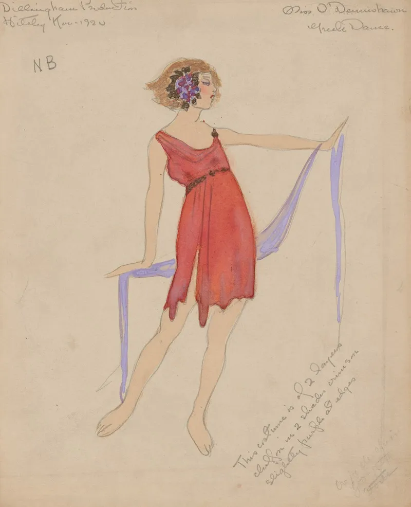 Miss Odennishawn Greek Dance Wall Art by Helen Marguerite O'Kane - High-Resolution Digital Print