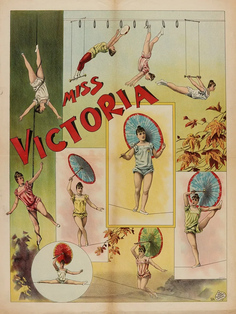 Miss Victoria Wall Art by Adolf Friedländer Lith. - High-Resolution Digital Print