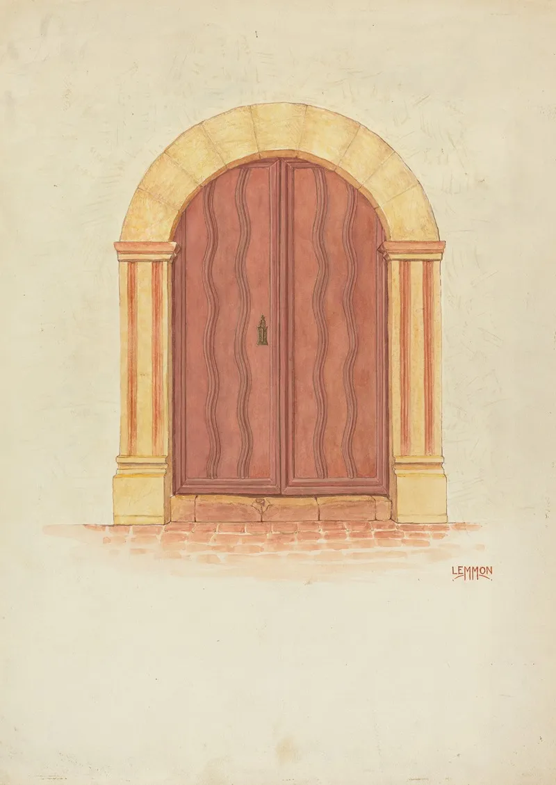 Mission Doors Wall Art by Warren W. Lemmon - High-Resolution Digital Print