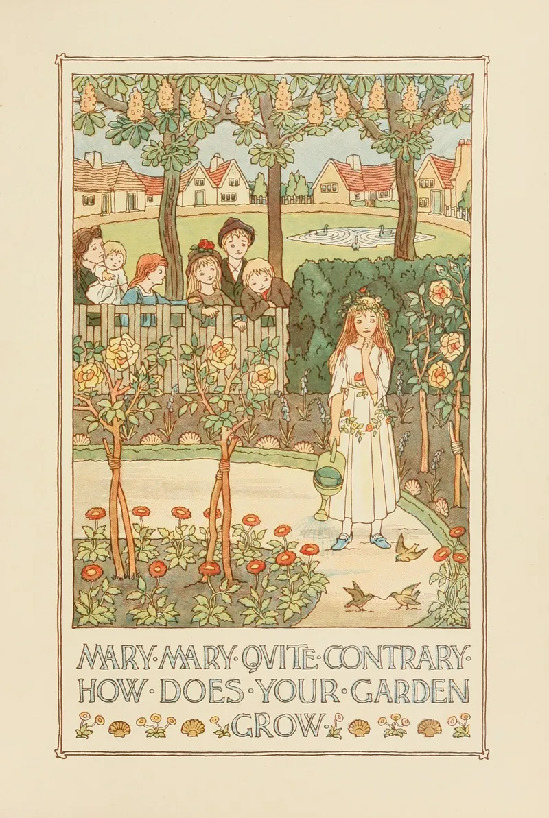 Mistress Mary Wall Art by Francis Donkin Bedford - High-Resolution Digital Print