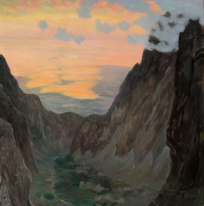 Misty Mountains Wall Art by Kazimierz Stabrowski - High-Resolution Digital Print