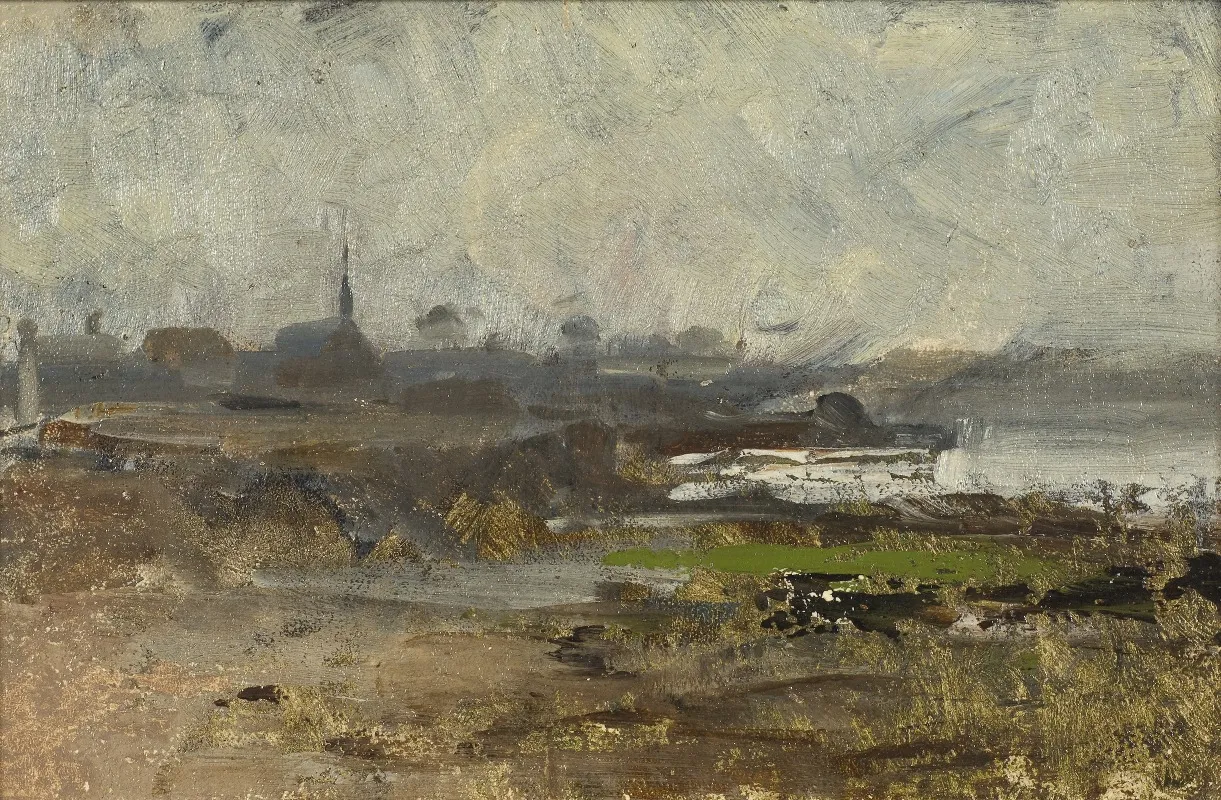 Misty Shore Study 2 Wall Art by Emma Löwstädt-Chadwick - High-Resolution Digital Print