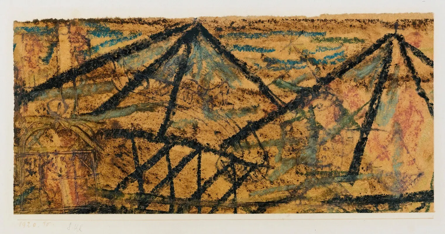 Mit Dem Wassertrager With The Water Carrier Wall Art by Paul Klee - High-Resolution Digital Print