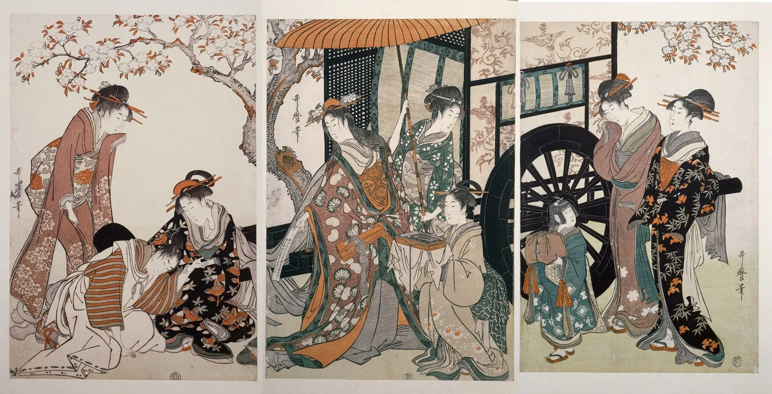 Mitate Gosho Guruma Parody Of An Imperial Carriage Scene
