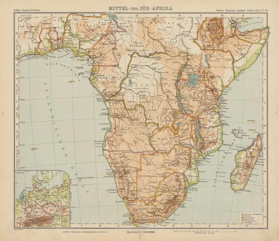 Mittel und sudafrika Wall Art by Emil von Sydow - High-Resolution Digital Print