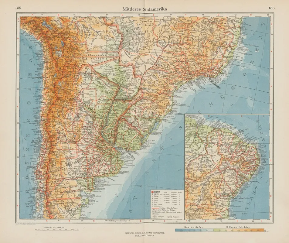 Mittleres Sudamerika Wall Art by Ernst Friedrich - High-Resolution Digital Print