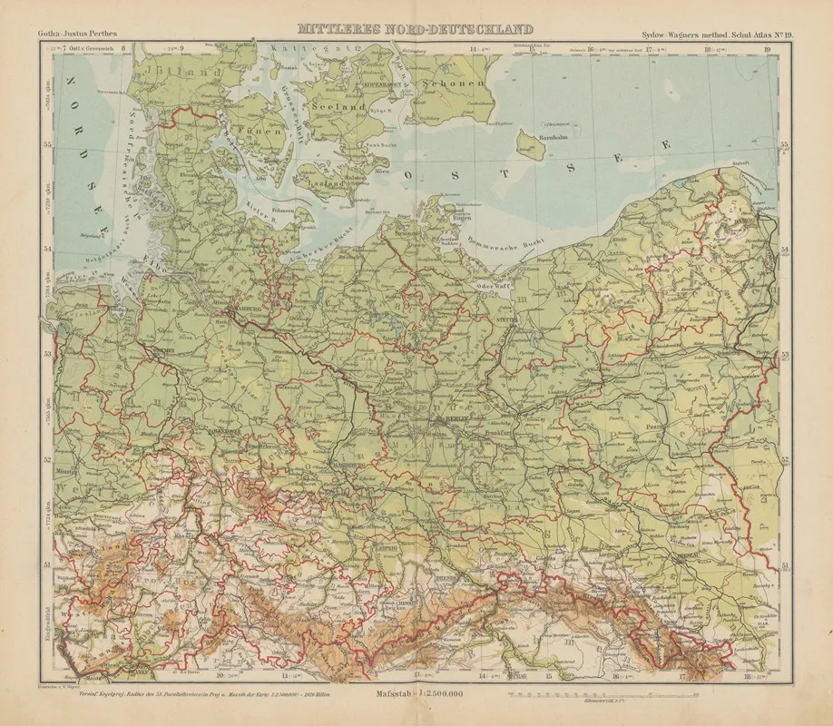 Mittleres nord Deutschland Wall Art by Emil von Sydow - High-Resolution Digital Print