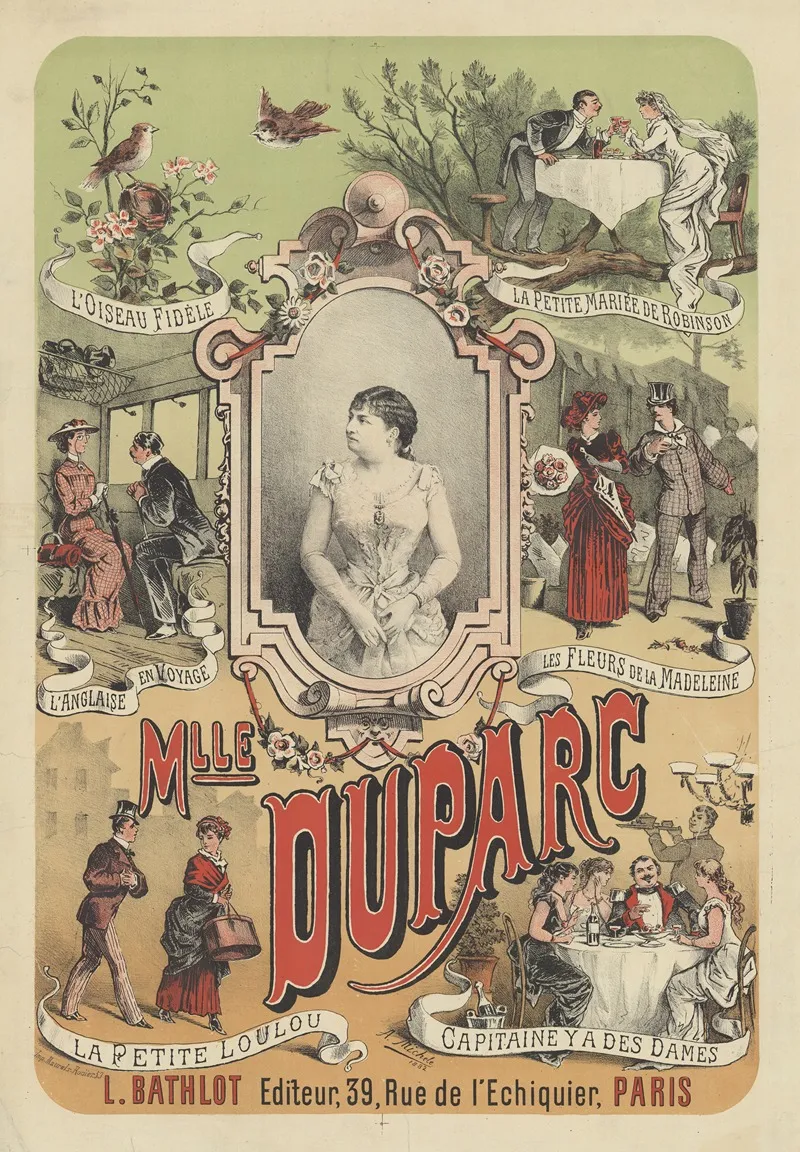 Mlle Duparc Wall Art by A. Michèle - High-Resolution Digital Print