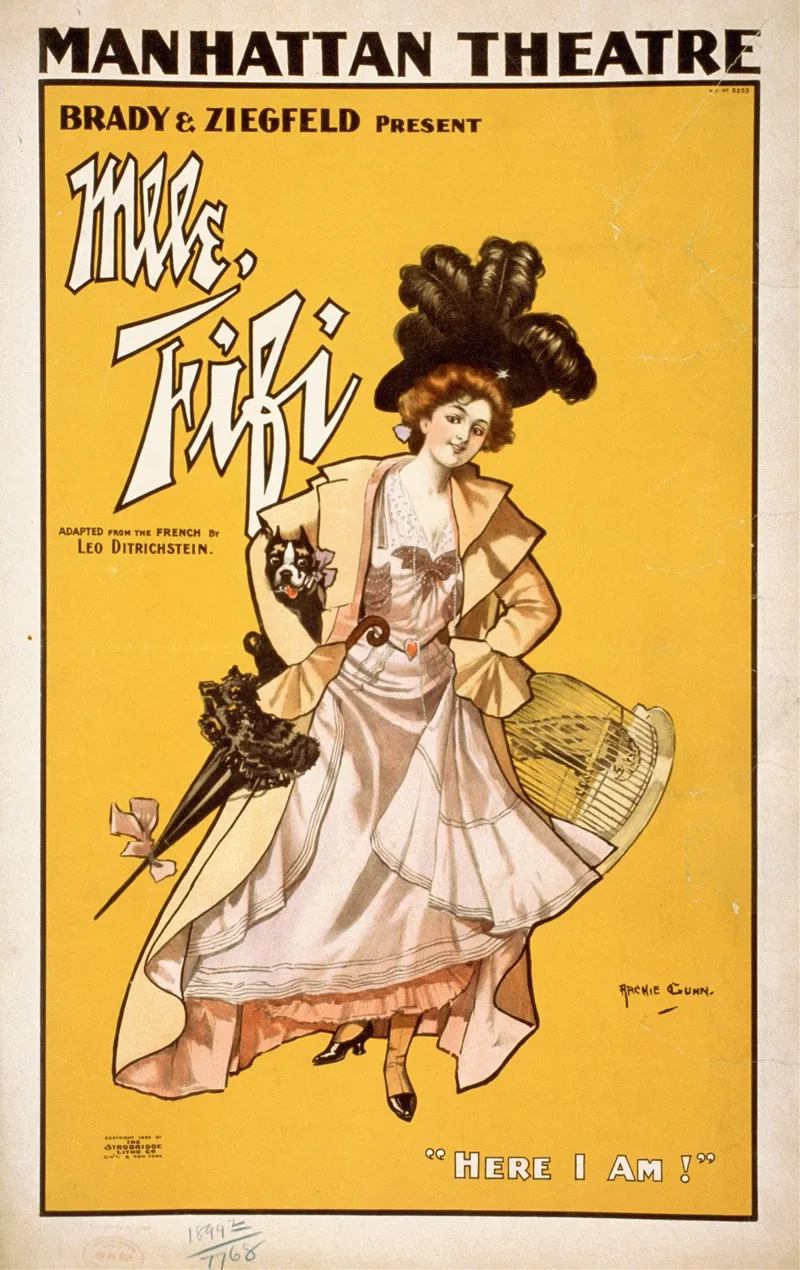 Mlle Fifi Wall Art by Archie Gunn - High-Resolution Digital Print