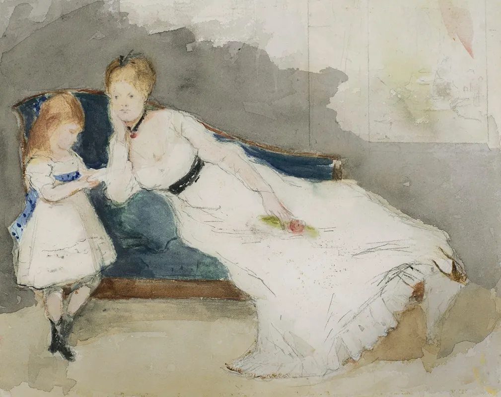 Mme Gobillard Et Sa Fille Paule