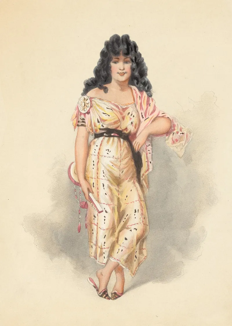 Mme Judic Dans Le Docteur Ox Role De Prascovia Wall Art by Alfred Grévin - High-Resolution Digital Print