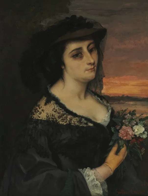 Mme L Laure Borreau Wall Art by Gustave Courbet - High-Resolution Digital Print