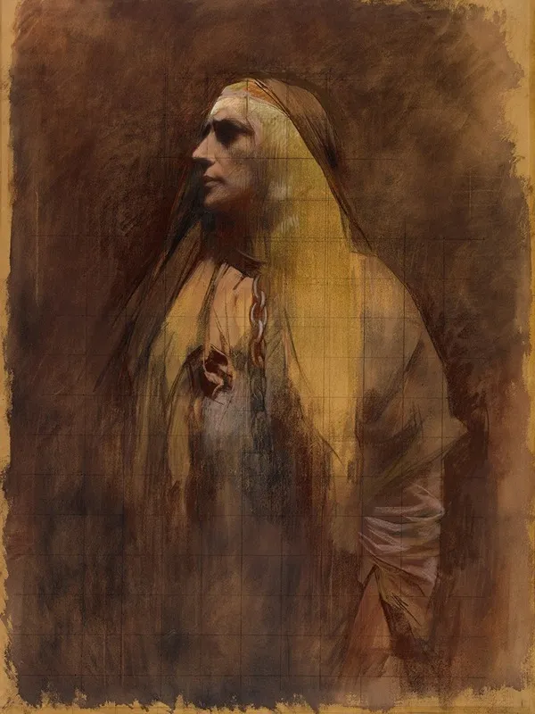 Mme Segond Weber Dans Le Role De Guanhumara Dans Les Burgraves Wall Art by René Joseph Gilbert - High-Resolution Digital Print