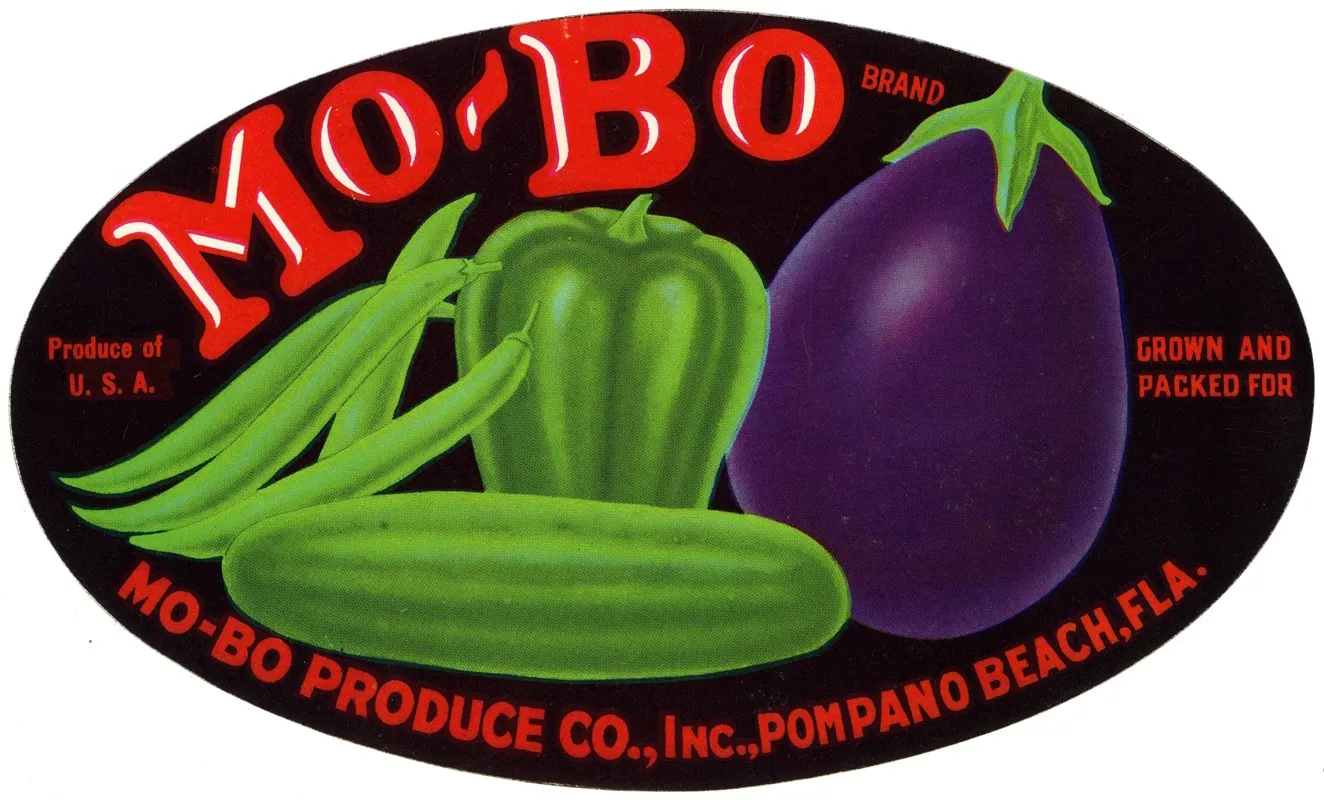 Mo Bo Brand Vegetable Label