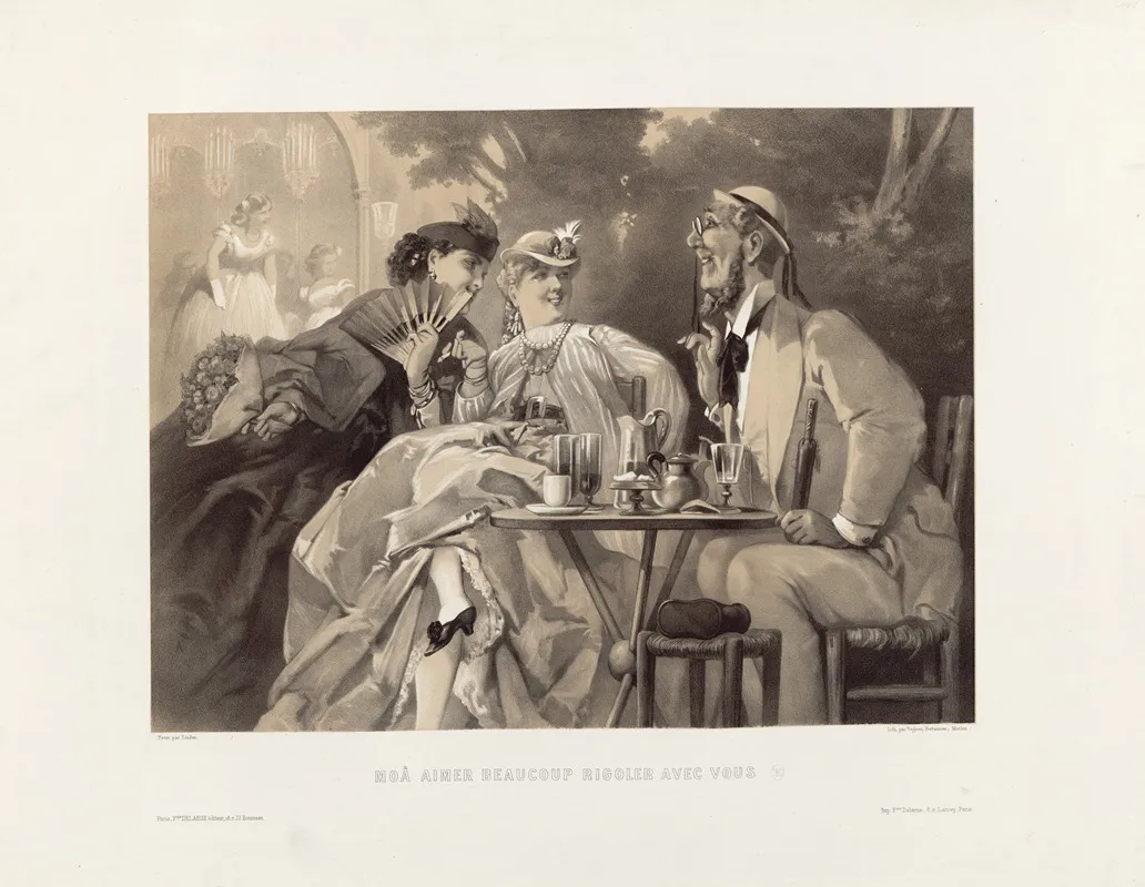 Moa Aimer Beaucoup Rigoler Avec Vous Wall Art by Philippe-Jacques Linder - High-Resolution Digital Print