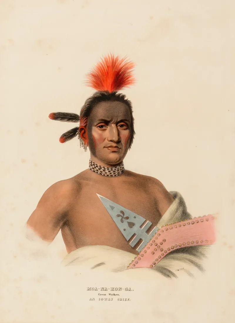 Moa Na Hon Ga Great Walker An Ioway Chief