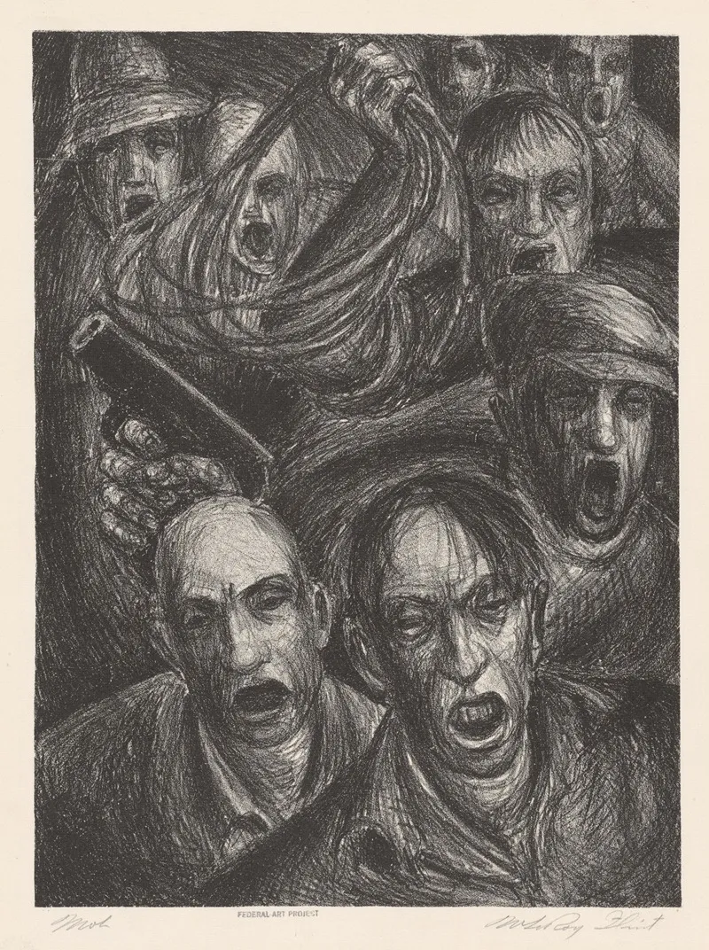 Mob Wall Art by Walter Leroy Flint - High-Resolution Digital Print