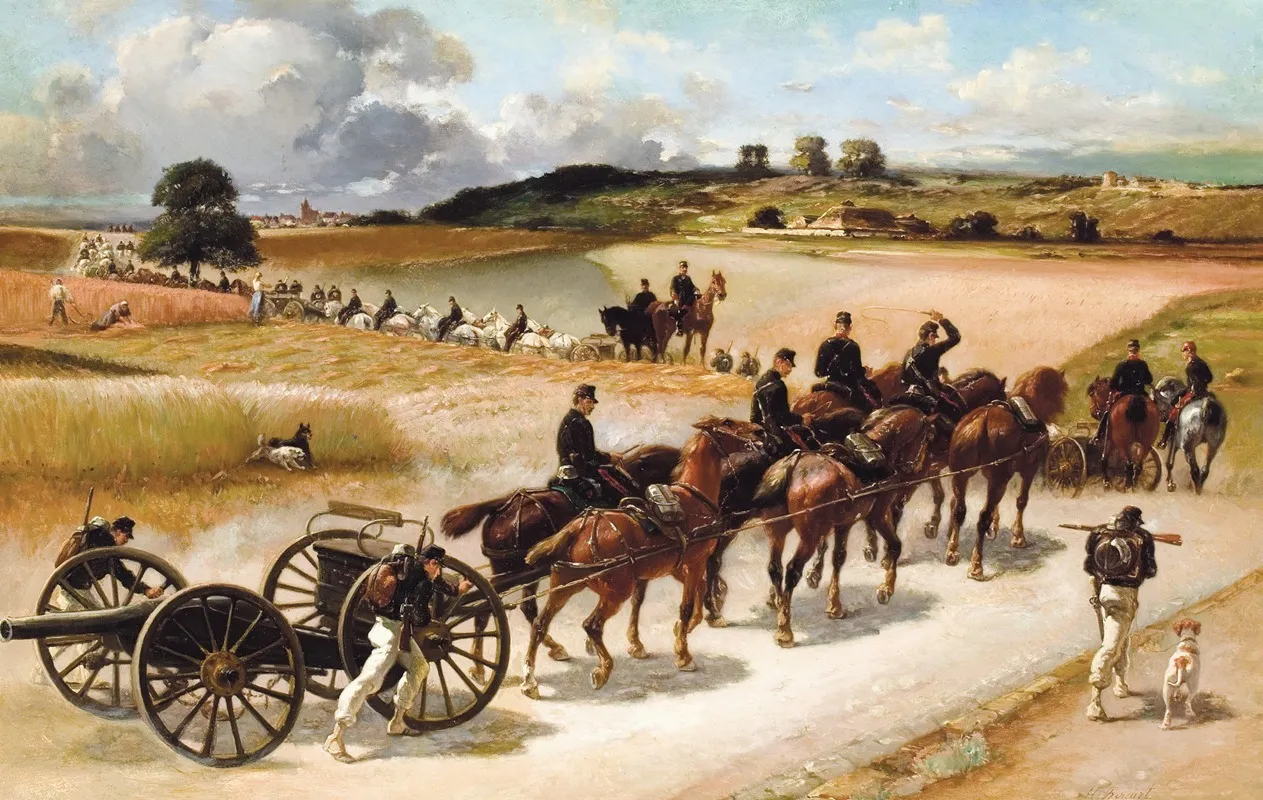 Mobilizing The Canons Wall Art by Henri Stanislas Rouart - High-Resolution Digital Print