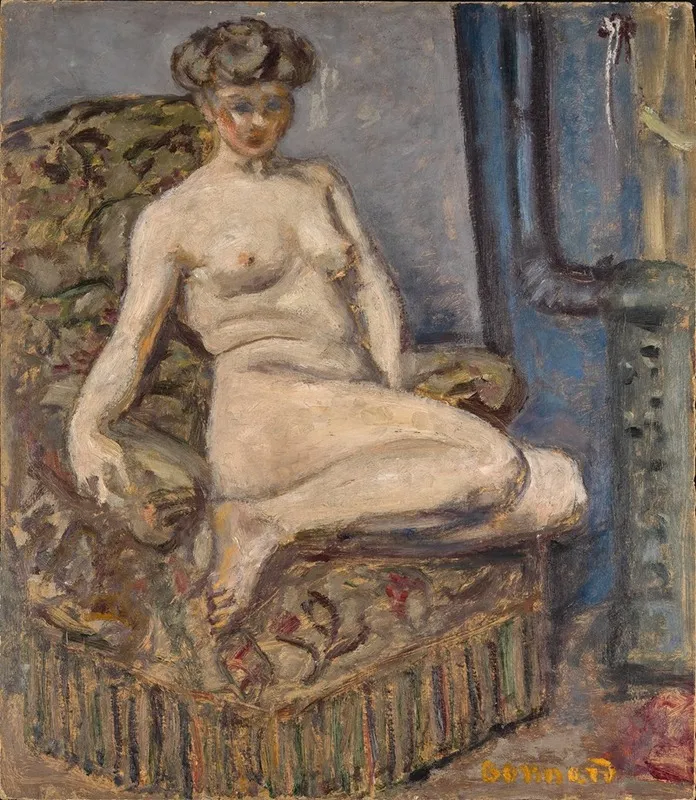 Model In Armchair Wall Art by Pierre Bonnard - High-Resolution Digital Print