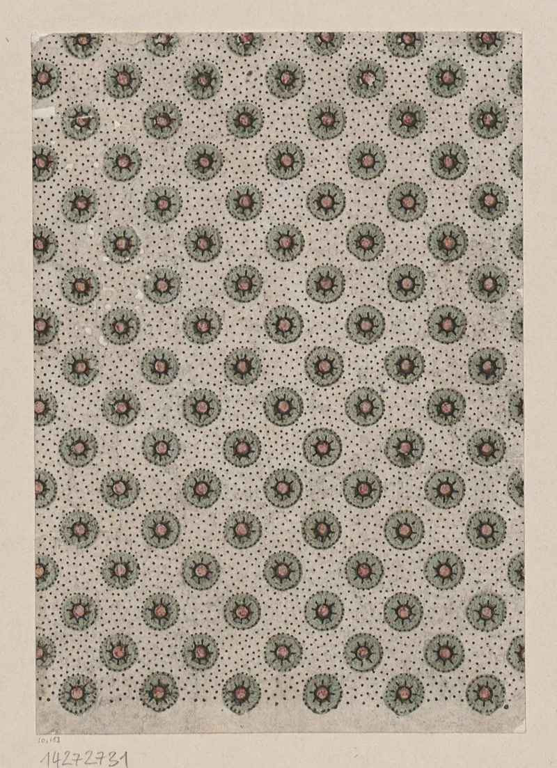 Modeldruckpapier Flachenmuster Mit Kreisen