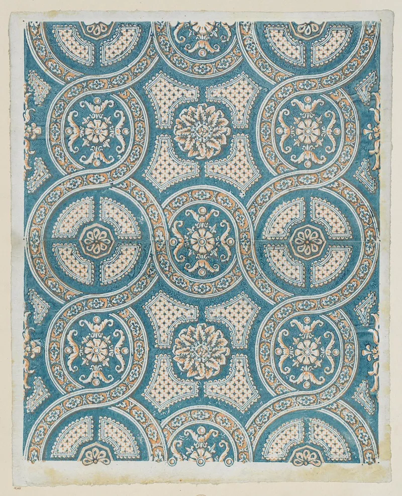 Modeldruckpapier Grosflachiges Gittermuster 2