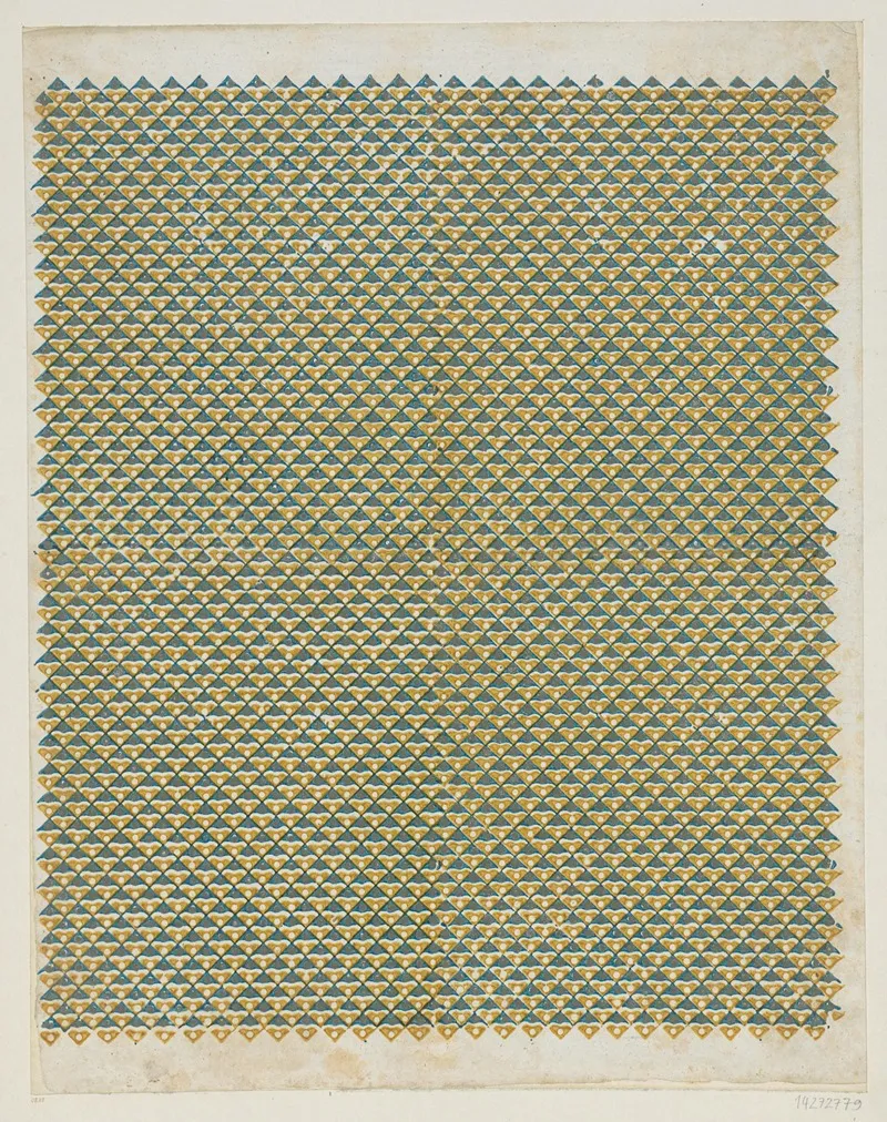Modeldruckpapier Mit Golddruck Geometrisches Flachenmuster