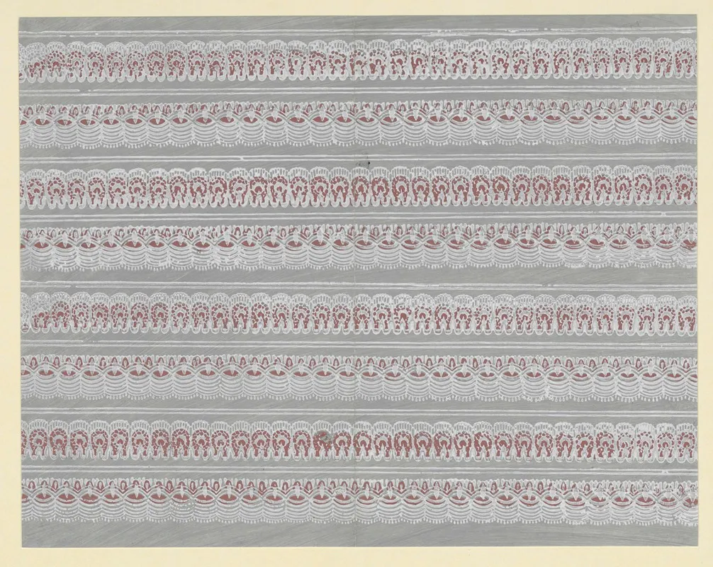 Modeldruckpapier Spitzenahnliche Musterbander