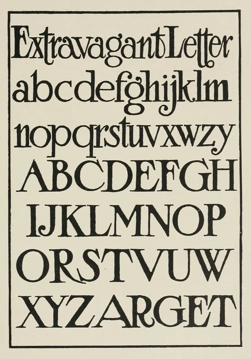 Modern American Letters Wall Art by Frank Chouteau Brown - High-Resolution Digital Print