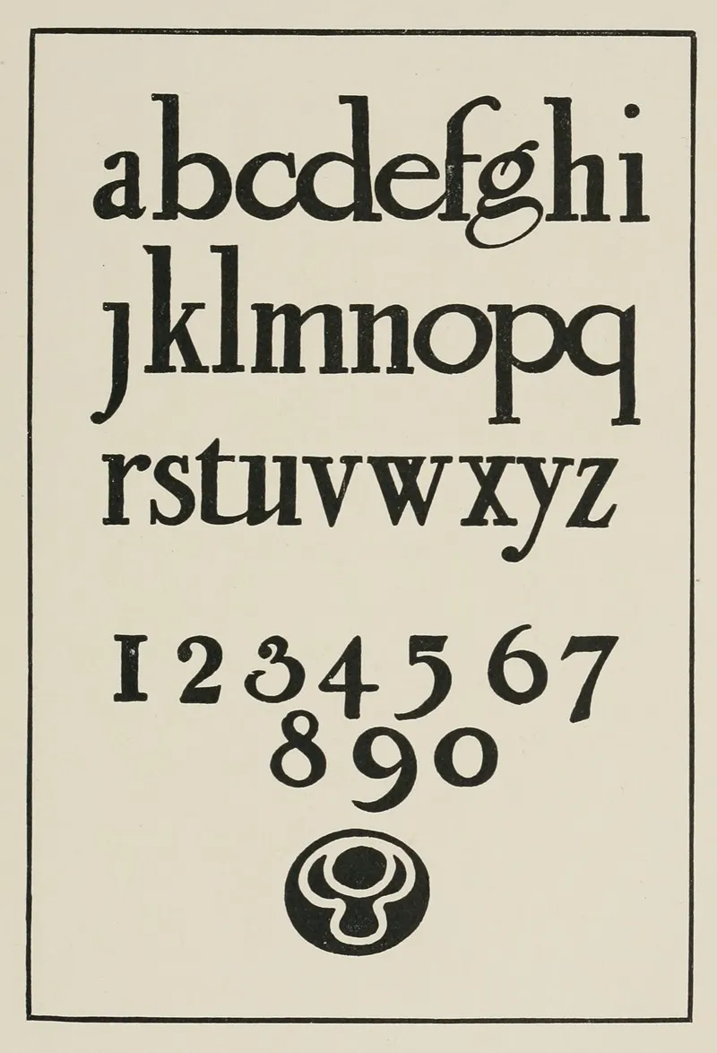 Modern American Small Letters Wall Art by Frank Chouteau Brown - High-Resolution Digital Print