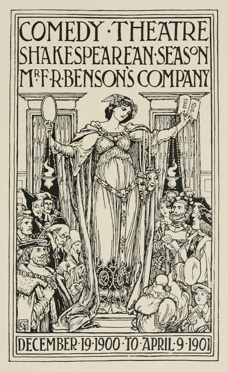 Modern English Poster by Frank Chouteau Brown - High-Resolution Digital Print