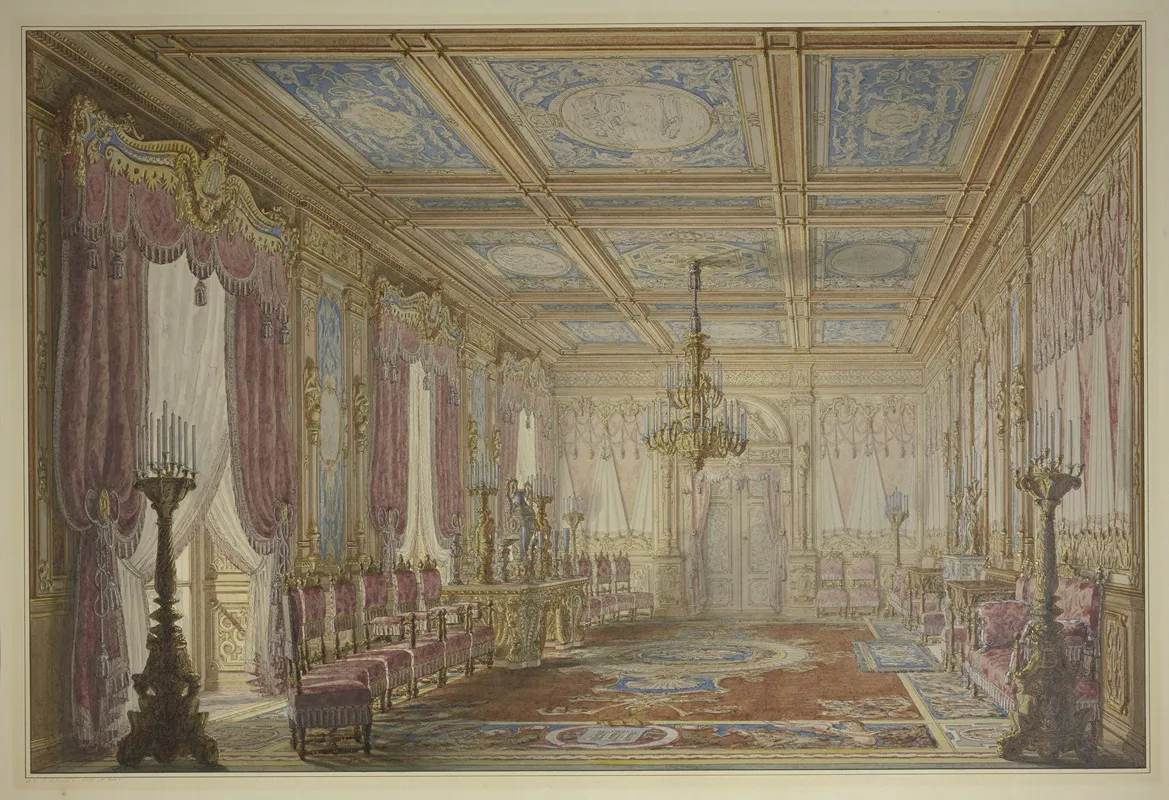 Modern Hall Wall Art by Ludwig Daniel Philipp Schmidt - High-Resolution Digital Print