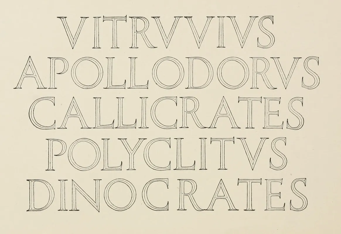 Modern Incised Roman Capitals In Sandstone Wall Art by Frank Chouteau Brown - High-Resolution Digital Print