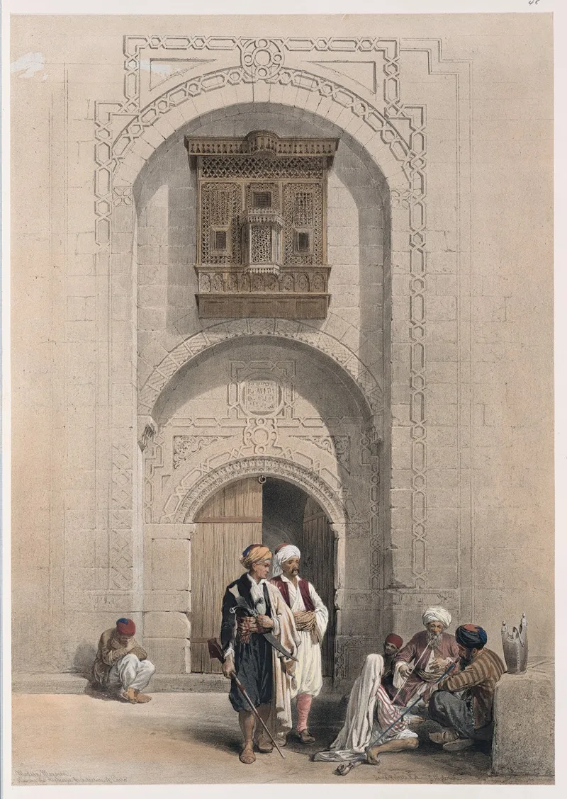 Modern Mansion Showing The Arabesque Architecture Of Cairo Wall Art by David Roberts - High-Resolution Digital Print