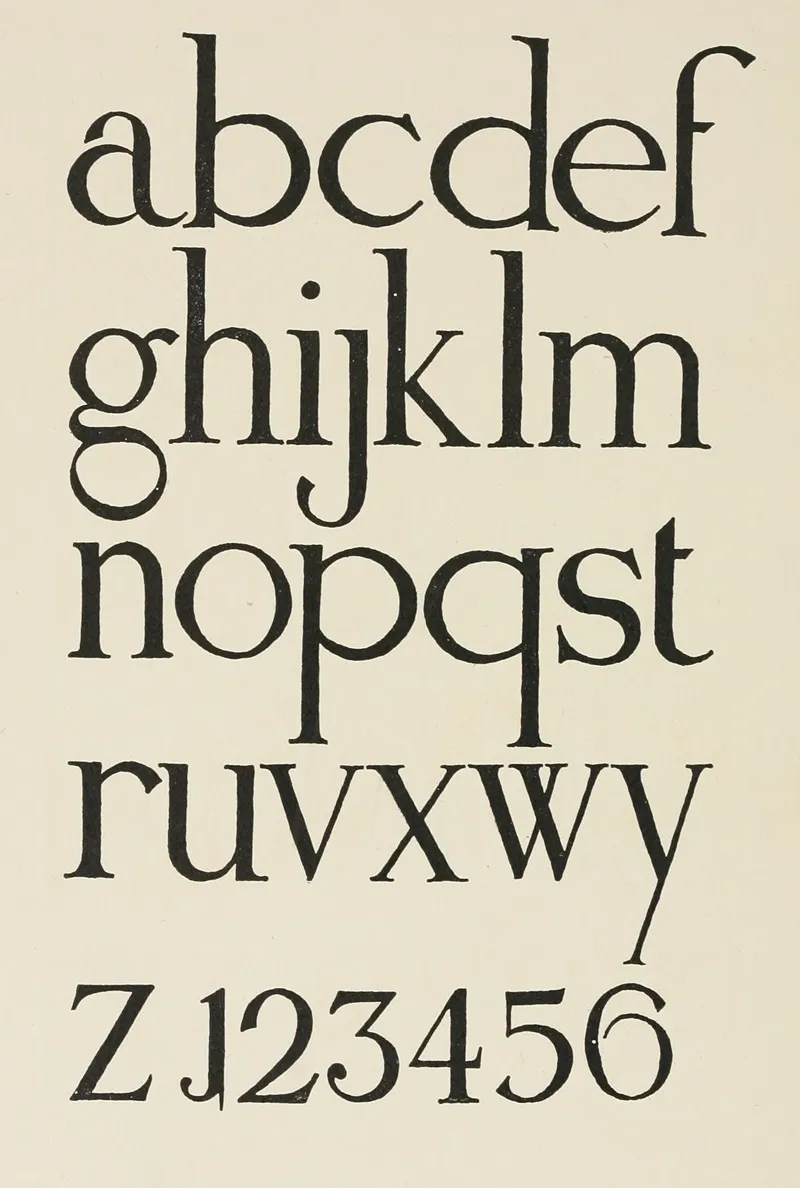 Modern Small Letters Wall Art by Frank Chouteau Brown - High-Resolution Digital Print