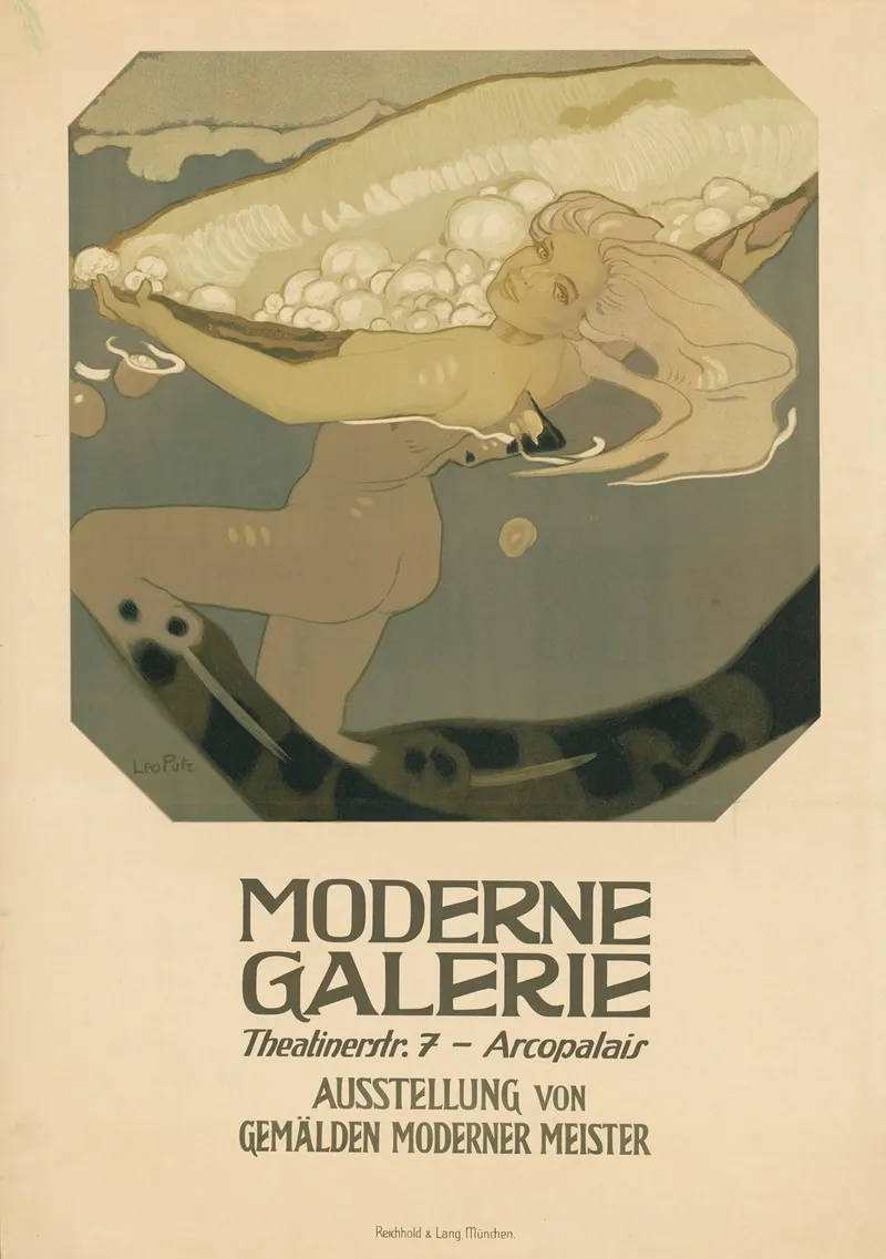 Moderne Galerie Ausstellung Von Gemalden Moderner Meister Wall Art by Leo Putz - High-Resolution Digital Print