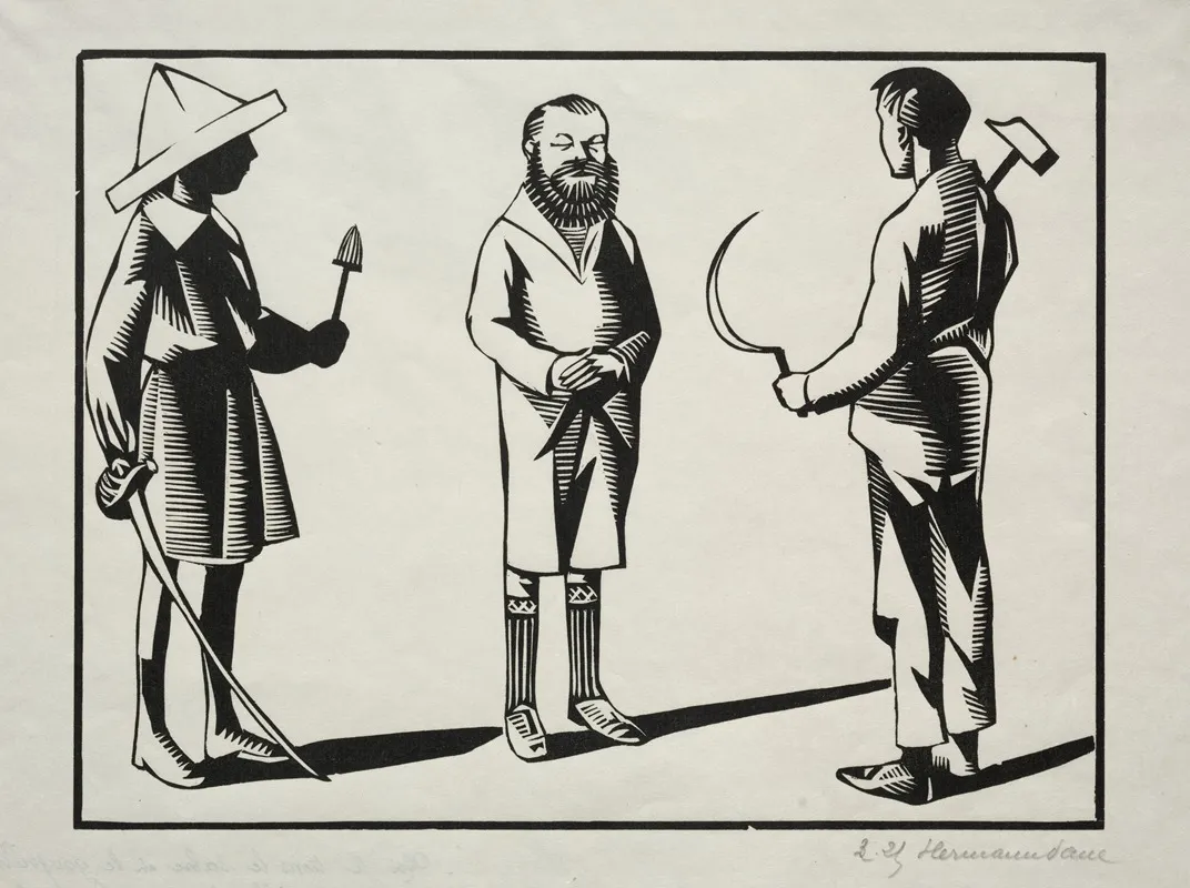 Moi Je Tiens Le Sabre Et Le Goupillon Toi La Faucille Le Marteau Et Ler Pastel Cest La Barbe