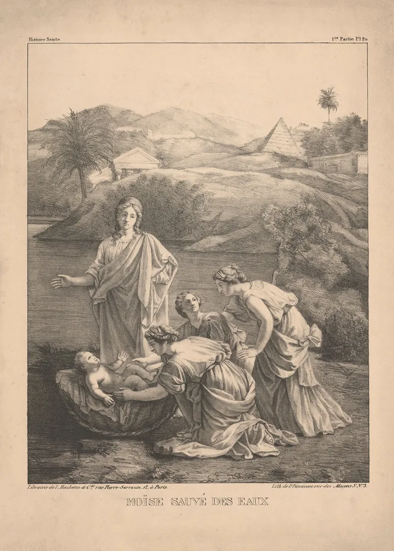 Moise Sauve Des Eaux 2 Wall Art by P. Bineteau - High-Resolution Digital Print