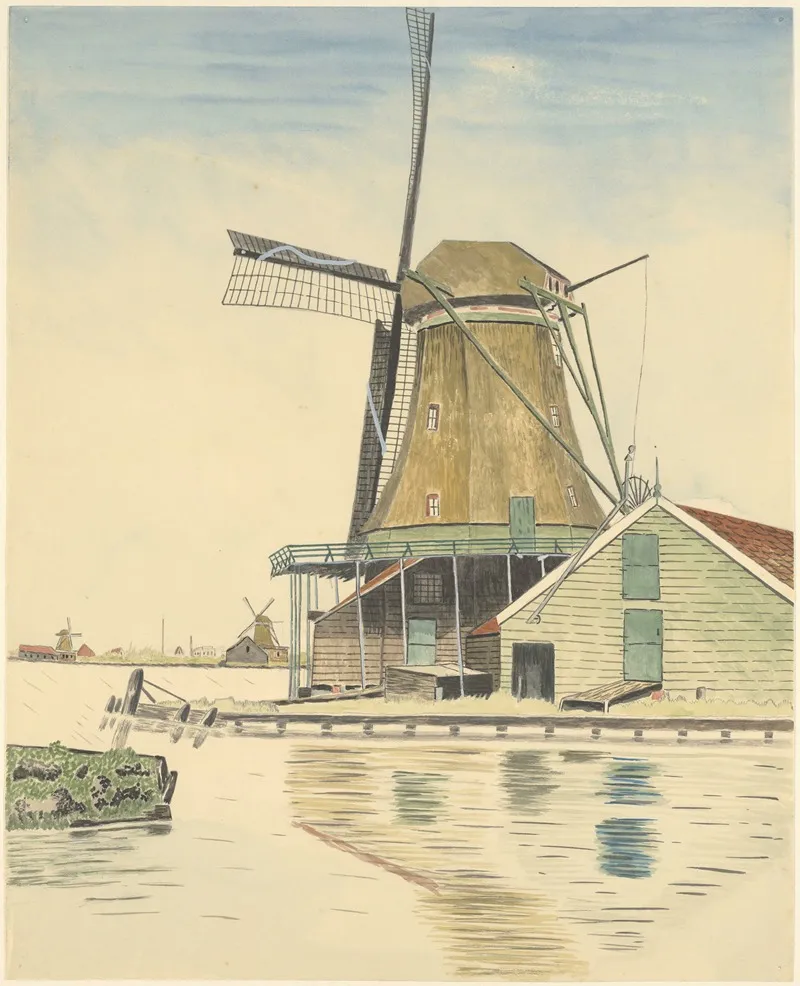 Molens Pelmolen De Grootvorst Wall Art by Johannes Nicolaas Eijman - High-Resolution Digital Print
