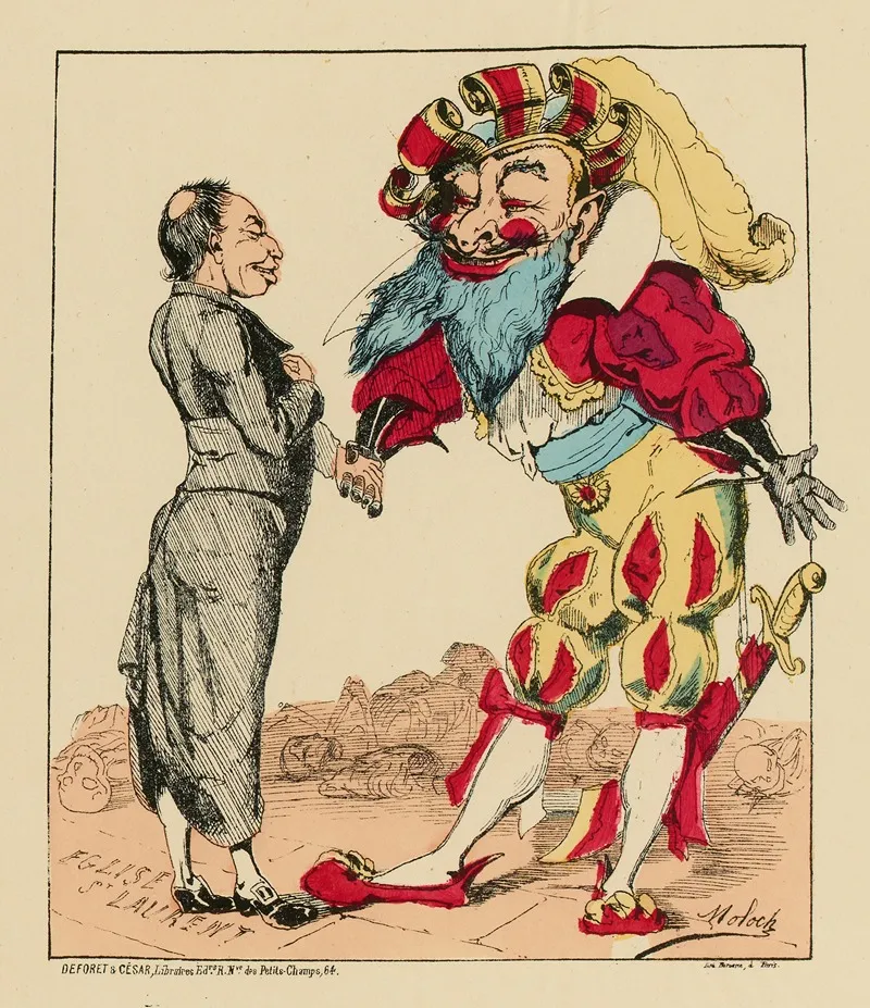 Mon Cher Abbe Dhonneur Je Ne Suis Pas Digne De Cirer Vos Escarpins On Fait Ce Quon Peut Wall Art by Moloch (Alphonse Hector Colomb) - High-Resolution Digital Print