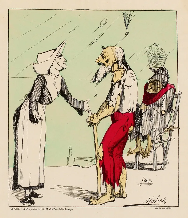 Mon Cher Mr Lassistance Publique Ma Chargee De Vous Remettre Une Somme De 30f Wall Art by Moloch (Alphonse Hector Colomb) - High-Resolution Digital Print