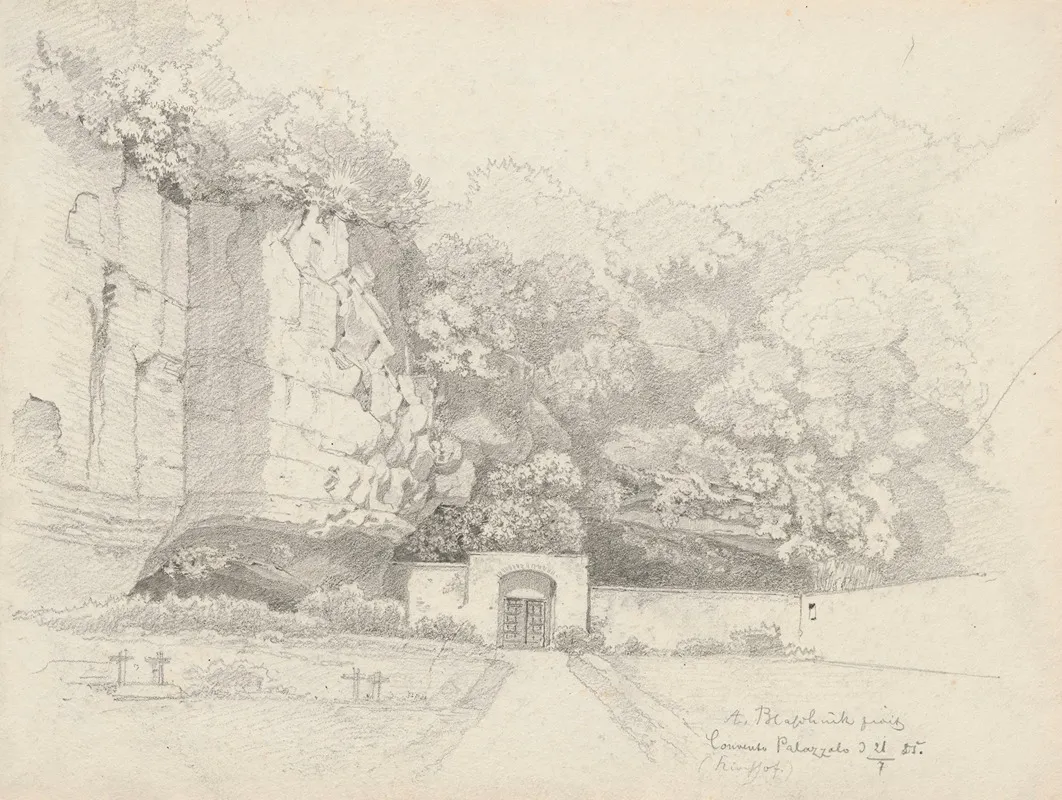 Monastery Cemetery In Palazzuolo On Lake Albano