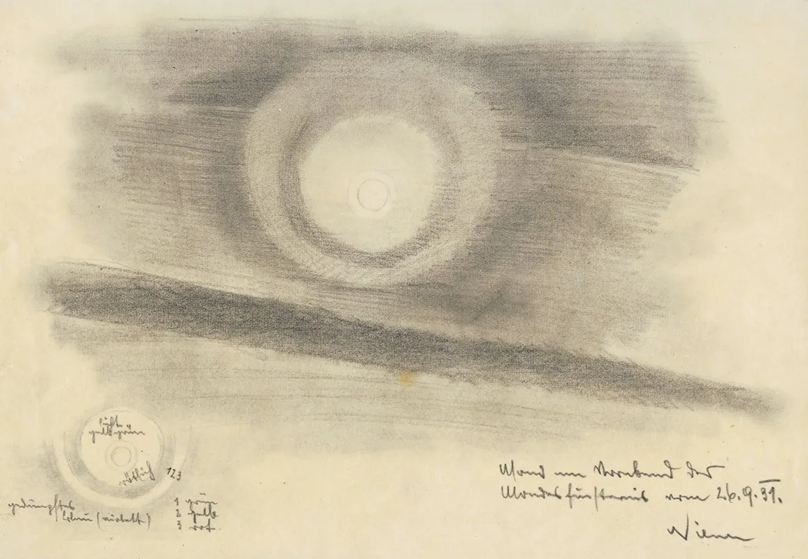 Mond Am Vorabend Der Mondfinsternis Vom 26 9 31