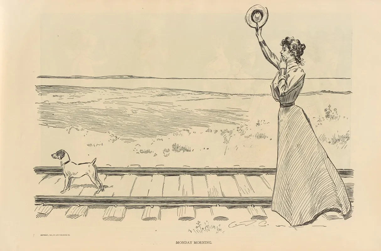 Monday Morning 2 Wall Art by Charles Dana Gibson - High-Resolution Digital Print