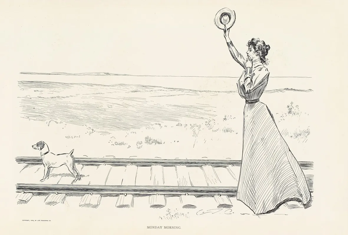 Monday Morning Wall Art by Charles Dana Gibson - High-Resolution Digital Print